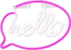 Forever Light Neon LED-Leuchte HELLO pink/weiß – FLNE15 Produktbild-Vorschau 1