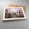 Gerahmtes Poster - Rahmen in heller Eiche - Brücke See Produktbild-Vorschau 3