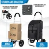 Chariot de courses avec roues – Pliable – Sac de courses Voir les images du produit 3