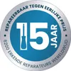 A circular badge with text and a graphic indicating a service or guarantee. Voir les images du produit