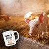 Happy as a pig in shit Kaffeebecher mit glücklichem Schwein Produktbild-Vorschau 3