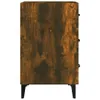 vidaXL Noční stolek Smoked Oak 40x40x66 cm výrobek ze dřeva Náhled obrázku produktu 4