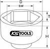 KS Tools 460.3415, Buchse, 1", Metrisch, 1 Kopf/Köpfe, 70 Produktbild-Vorschau 2