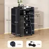 Puluomis Schallplattenschrank mit LED RGB Beleuchtung,  Produktbild-Vorschau 4
