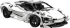 A white Lego-style sports car model. Produktbild-Vorschau