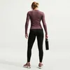 Nike W Nk One Df Fttd Ls Top Barely Grape/Bright Crimson-Bl Podgląd zdjęcia produktu 2