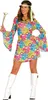 buntes kurzes Hippie Kleid für Damen Gr. M/L, Größe:L Produktbild-Vorschau 2