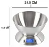 Küchenwaage Digital mit edelstahl schüssel mit LCD Display, Produktbild-Vorschau 13