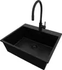 PRIMAGRAN Granitspüle Alles Schwarz 58x50cm, Spülbecken 1 Produktbild-Vorschau 1