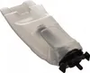 A transparent plastic water tank with a black attachment at one end, isolated on a white background. Produktbild-Vorschau
