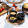 Sada troch misiek na okrúhlom podnose na servírovanie Náhľad obrázku produktu 25