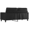 vidaXL 2-osobowa sofa czarna 140 cm imitacja skóry Podgląd zdjęcia produktu 5