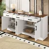 Merax Sideboard Wohnzimmerschrank mit 3 Schubladen und 4 Produktbild-Vorschau 6