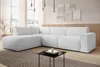 AX LIVING Canapé en L Didim L argent 292 élégant et Voir les images du produit 1
