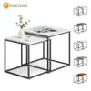 FORTENA Couchtisch 2er Set Quadratisch Weiß Schwarz – Produktbild-Vorschau 10