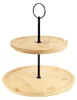 EXCELLENT HOUSEWARE Etagere aus Bambus Kuchenplatte Produktbild-Vorschau 11