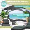 KESSER® Schwebeliege mit Sonnenschirm, Hängeliege , Produktbild-Vorschau 3