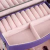 3-lagige Schmuckaufbewahrungsbox für Halsketten und Ringe – Produktbild-Vorschau 6