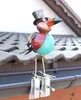 DanDiBo Kruk figurka dekoracja do rynny 30 cm kolorowy ptak Podgląd zdjęcia produktu 5