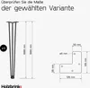HOLZBRINK 4 x Hairpin Tischbeine Metall 3-Stangen, Hairpin Produktbild-Vorschau 2