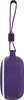 A close-up side view of a small, purple Bluetooth speaker with a white stripe. Produktbild-Vorschau