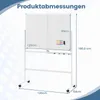 COSTWAY Mobiles Whiteboard mit Ständer 120x90cm, Produktbild-Vorschau 3