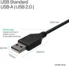 USB-Mini Kabel USB-A-St./USB-B-Mini 5-pin St. 1m Produktbild-Vorschau 3