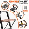 Teeno 7-in-1 klapladder van aluminium, 4,7 meter, met 2 Productafbeelding-voorbeeld 4