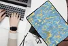 MuchoWow® Laptop Hülle 14 ZollMarmor - Gold - Blau Produktbild-Vorschau 2