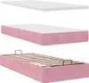 Ottoman-Bett mit Matratzen & LEDs Rosa 100x200 cm Samt Produktbild-Vorschau 10