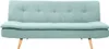 Miliboo - Schlafsofa skandinavisch 3 Plätze Lagunenblau Produktbild-Vorschau 1