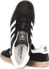 A top-down view of a pair of black Adidas Gazelle sneakers. Produktbild-Vorschau