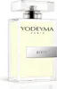 A clear, professional studio shot of a Yodeyma Root Eau de Parfum bottle. Voir les images du produit