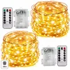 2x LED Lichterkette 20m 200 LEDs Warmweiß 8 Modi Produktbild-Vorschau 1