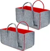 set di 2 sacchi in feltro fino a 25 kg - 50x25x25 shopper Anteprima dell’immagine prodotto 1