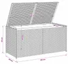 vidaXL Coffre de jardin noir 283L Poly rotin Voir les images du produit 7