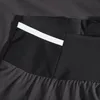 Detailansicht der Aenergy TR 2 in 1 Shorts von Mammut; zeigt den elastischen Bund mit weißen Streifen. Produktbild-Vorschau