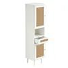 Mobiletto alto da bagno Flieks con ante in rattan, design Anteprima dell’immagine prodotto 9