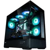 ATX Semitower Gehäuse Schwarz mit 3x A-RGB Lüftern, USB-C, Produktbild-Vorschau 4