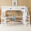 okwish Hochbett 140x200 Kinderbett mit L-förmiger Produktbild-Vorschau 4