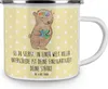 Mr. & Mrs. Panda Emaille Tasse Bär Autismus - Gelb Pastell Produktbild-Vorschau 4