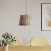 vidaXL Stínidlo hnědé Ø40x26 cm Proutí Náhled obrázku produktu 2