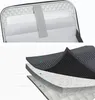 A collage showing the interior of a laptop bag and a layered diagram of its material. Náhled obrázku produktu