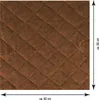 A close-up of a quilted brown fabric, likely a cover for a washing machine or dryer, with size indicators. Anteprima dell’immagine prodotto