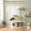 COSTWAY, árbol para gatos de 105 cm con escondite, poste de Vista previa de la imagen del producto 4