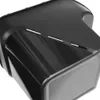 A close-up view of a black storage container with gray stripes. Produktbild-Vorschau