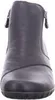 A front view of a black ankle boot. Produktbild-Vorschau