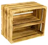 3 x Schuhschrank Schuhregal aus geflammten Holzkisten Produktbild-Vorschau 8
