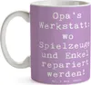 Mr. & Mrs. Panda Trinkbecher Spruch Großeltern Werkstatt - Produktbild-Vorschau 3