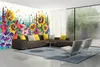 Vlies Fototapete GEMÄLDE - SOMMERBLUMEN IM GARTEN 375 x 250 Produktbild-Vorschau 1